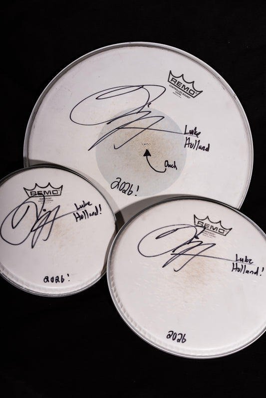 Signed Coated Drumhead Set
