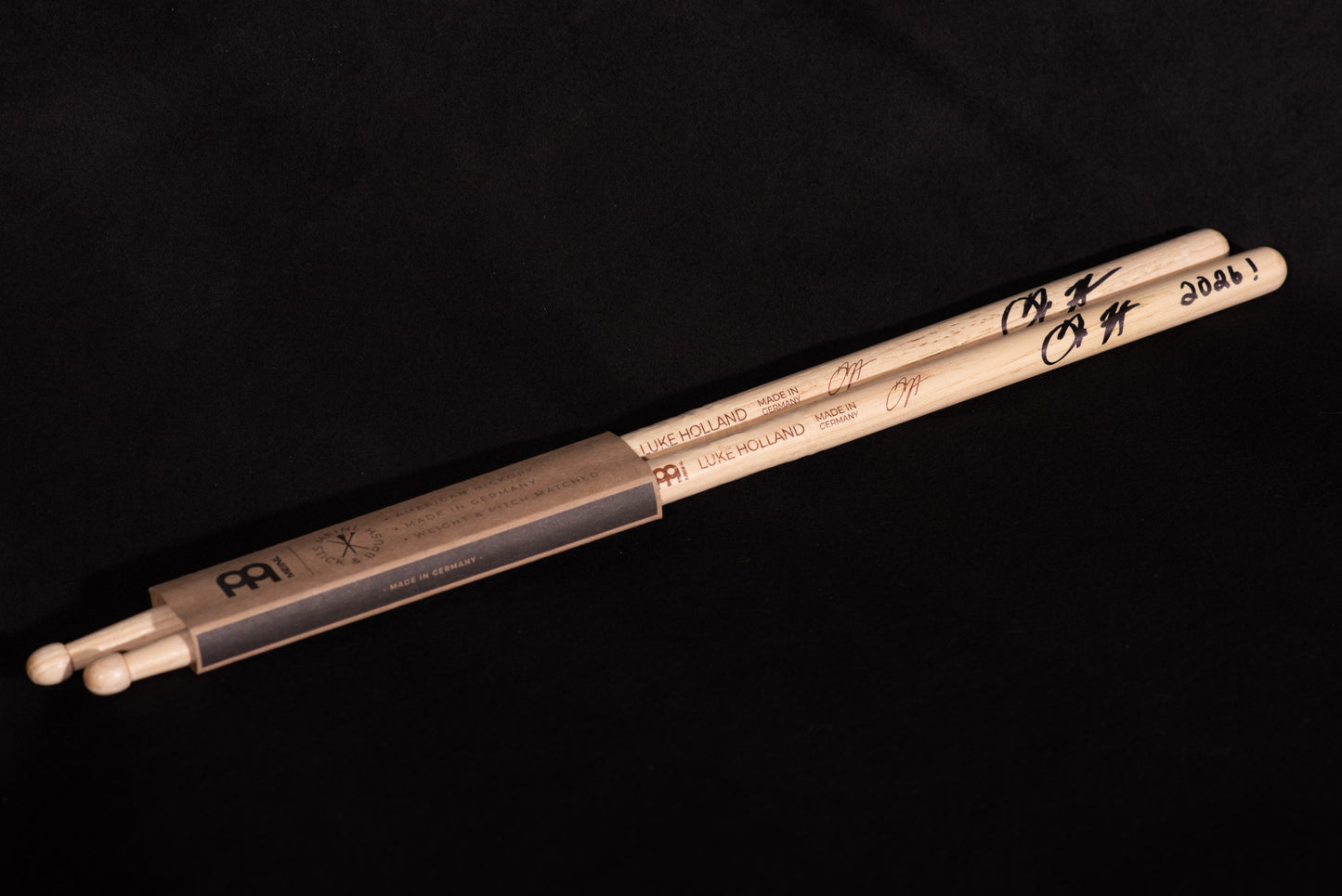 Signed Signature Luke Holland Drumsticks