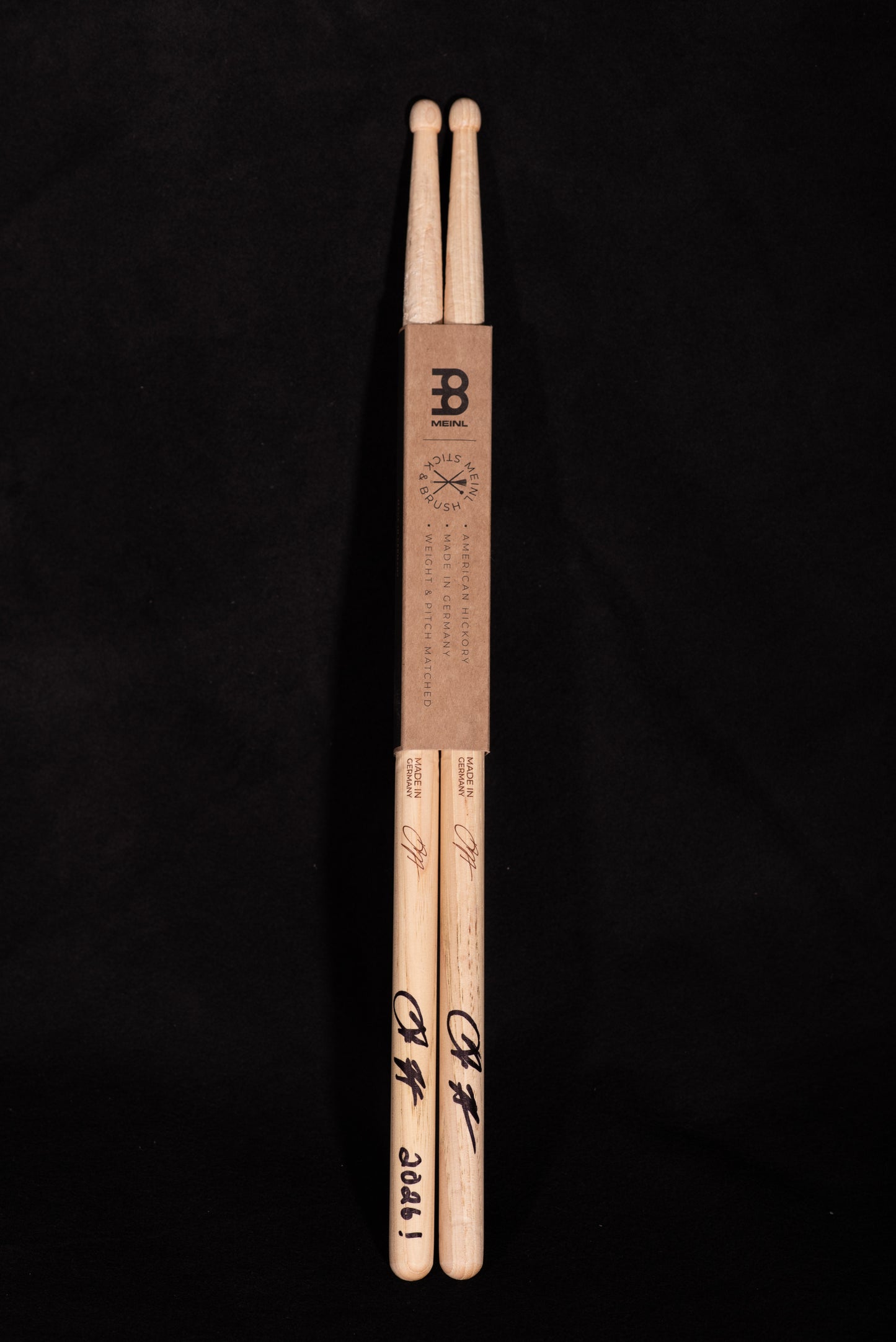 Signed Signature Luke Holland Drumsticks